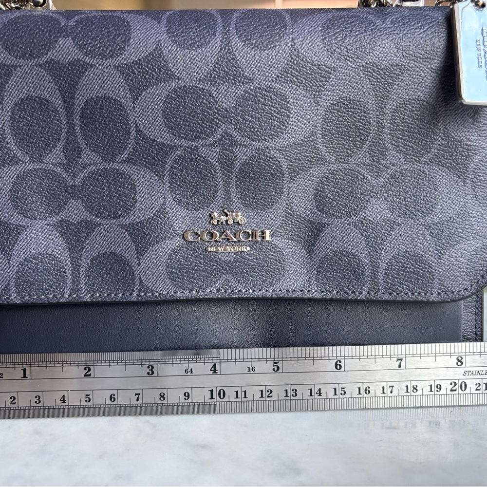 Coach Denim Blue Signature Klare Crossbody Shoulder Bag NWT - Picture 5 of 10